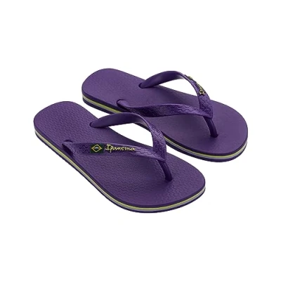 Image of Ipanema Women&#039;s CLAS Brasil II FEM Flip Flop, Purple/Purple, 1/2 UK