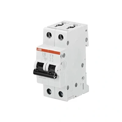 Image of ABB S202 C32 Miniature Circuit Breaker, 2 Pole, Type C, 6/10kA Breaking Capacity, 32 Amp Current (2CDS252001R0324)