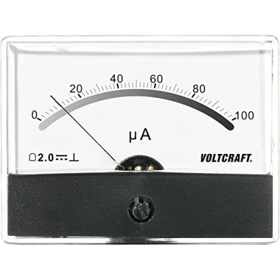 Image of VOLTCRAFT AM 86X65/100µA Built in Meter 86X65/100µA/DC Rotary Coil