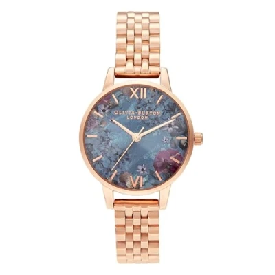 Image of Olivia Burton Analogue Quartz Watch for Women with Rose Gold Colored Stainless Steel Bracelet OB16US25