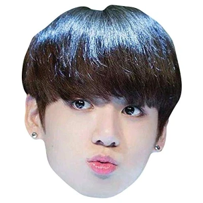 Image of Star Cutouts Ltd CM208 Jungkook (Kpop) Jeon Jung kook Bangtan Boys Party Mask and Gift, Multicolour,Height: 20cm / 8Inch Width: 21cm