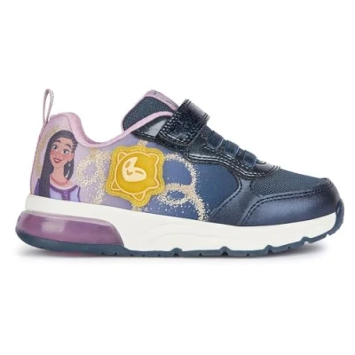 Image of Geox J Spaceclub Girl A Sneaker, Navy Lavender, 9 UK Child
