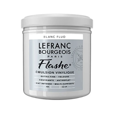 Image of Lefranc Bourgeois Emulsion, Acrylic, Vinyl Paint, Fluorescent White, 1 stück (1er Pack)