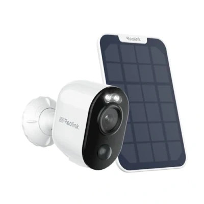 Image of Reolink 2K+ Security Camera Outdoor Wireless, Argus 3 Pro+Solar Panel, 2.4/5GHz WiFi, Battery Powered with Person/Vehicle/Animal Detection, Color Night Vision, Two Way Audio, IP65