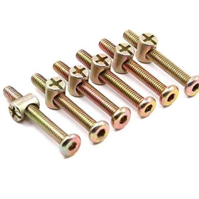 Image of 15pcs Zinc Plated Screws Socket Caps M6 Allen Bolt Hex Head Furniture Bolts Barrel Nut (40mm)