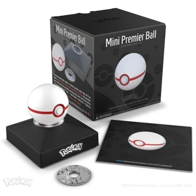Image of The Wand Company Pokémon Trainer Mini Poké Ball authentic replica (Mini Premier Ball)