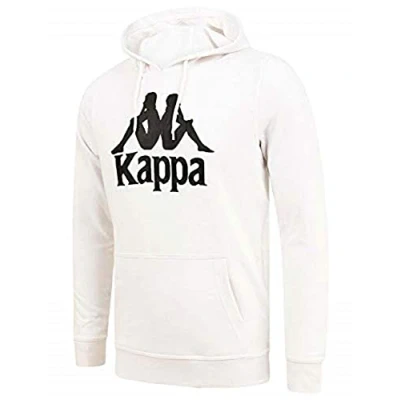 Image of Kappa Zimim Auth Hoodie Sweatshirt, Men, mens, 303NJF0, Black White, S