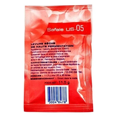 Image of Fermentis Safale US05 Beer Yeast American Ales 11.5g 20 30L