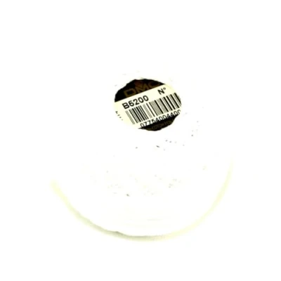 Image of DMC Cotton Perle Thread Size 8 B5200 per 10 Gram Ball