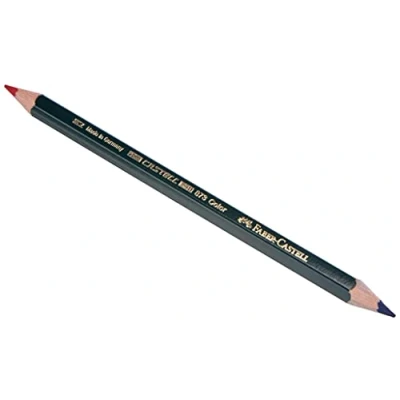 Image of Faber Castell Pencils 3 Two Tone&quot;Castell Color 873, Rouge Bleu