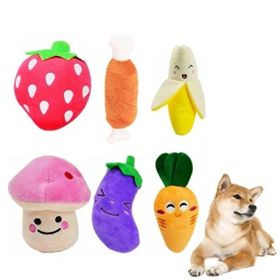 Image of Emwel Small Dog Toys Squeaky Pets Toy, 6 PCs Plush Puppy for Medium Dogs