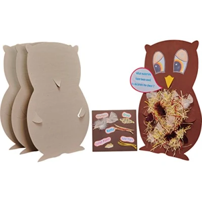 Image of Springboard Giant Greyboard Owl Shapes for Classroom Display Pre Cut Card Decorations and School Supplies Teachers Arts Crafts Kids 3 Pack 59 x 49 cm