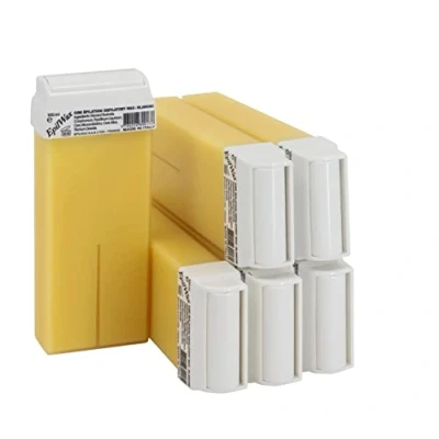 Image of EpilWax Set of 6 White Wax Cartridges for Hair Removal Large 100 ml Roll on Waxing Refills