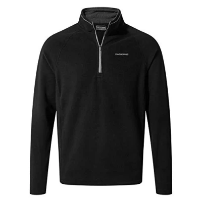 Image of Craghoppers Corey Half Zip Men&#039;s Fleece Jacket, mens, CMA1246, Black , S