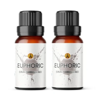 Image of Euphoric Inspired Fragrance Oil 20ml (2x10ml) Diffuser for Home, Burner, Soap &amp; Candle Making, Perfume Scents, Wax Melts, Car, Scented Aromatherapy Gift Made in UK