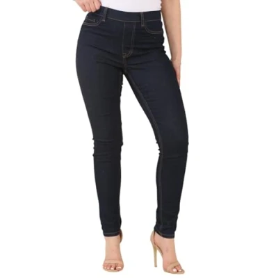 Image of EX New Look Womens Emilee Jeggings Ladies Mid Rise Skinny Stretch Denim Pants (UK, Numeric, 12, Regular, Indigo)