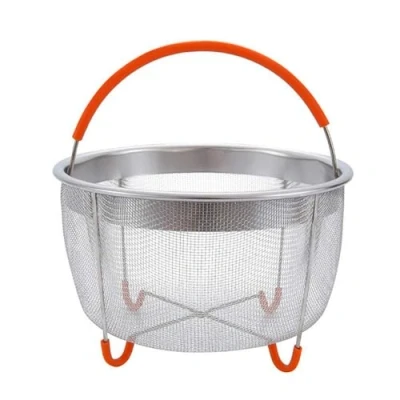 Image of Insert Basket 6Qt Instant Pot Accessories Stainless Steel Steamer with Handle Fits Most Pressure Cookers Steaming Vegetables,Eggs