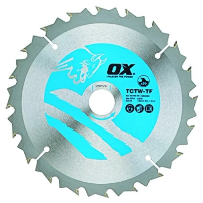 Image of OX Wood Cutting Thin Kerf Circular Saw Blade 150/20mm, 20 Teeth ATB