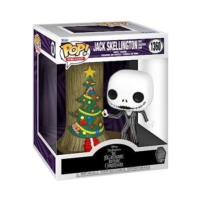 Image of Funko POP! Deluxe: Disney the Nightmare Before Christmas 30th Jack Skellington With C.Town Door Collectable Vinyl Figure Gift Idea Official Merchandise Toys for Kids &amp; Adults Movies Fans