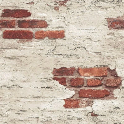 Image of Galerie Wallpaper Distressed Brick G45354