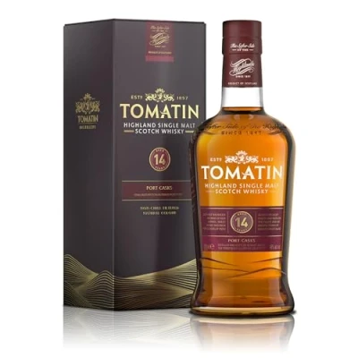 Image of Tomatin 14 Year Old Highland Single Malt Scotch Whisky 46% alcohol/vol 70cl Glass Bottle in Gift Box