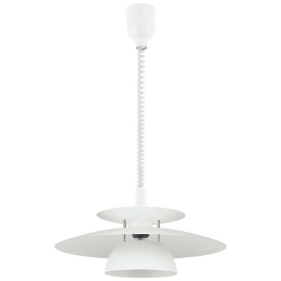 Image of Eglo Brenda Hanging Light Plastic E27, 60 W, White, Chrome