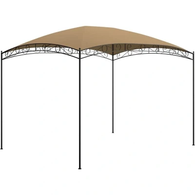 Image of vidaXL Gazebo 3x4x2.65 m Taupe 180 g/m²