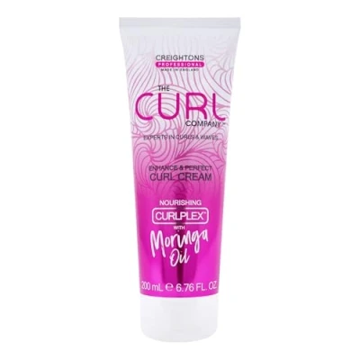Image of The Curl Company Enhance &amp; Perfect Cream (200ml) Professionally Formulated with Nourishing Curplex Moringa Oil. Experts in Curls Waves