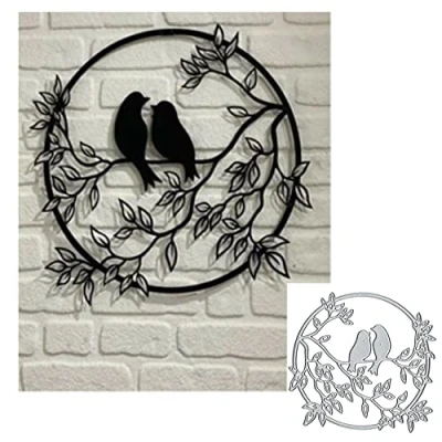 Image of Animal Bird Metal Die Cuts for Card Making,Valentine Tree Leaf Cutting Dies Cut Stencils DIY Scrapbooking Album Decorative Embossing Paper Craft