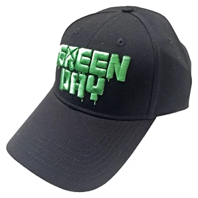 Image of Green Day Baseball Cap Dripping Band Logo Official Black Unisex One Size
