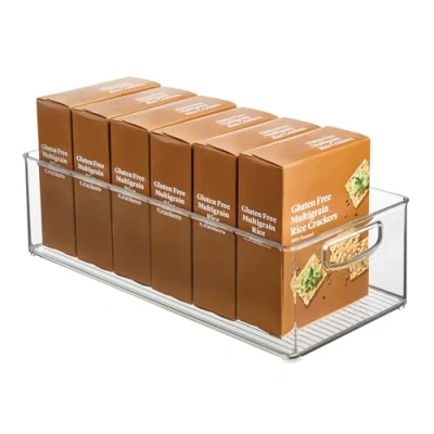 Image of InterDesign iDesign Recycled Plastic Stackable Storage Bin for Linus Collection Clear