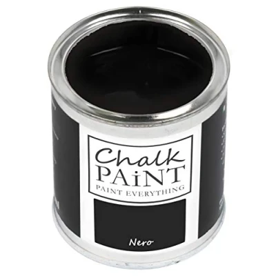 Image of Chalk Paint Everything® Nero (Black) 250 ml Water Based for Shabby Chic Furniture, Décor, and Upcycling Projects Non Toxic, Easy to Apply