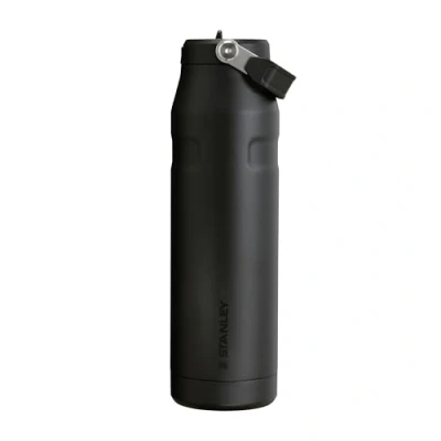 Image of Stanley IceFlow Flip Straw 2.0 Sports Water Bottle With 1.06L 15 Hours Cold 3 Days Iced Stainless Steel BPA Free Leak Resistant Fits in Cup Holder Dishwasher Safe Black