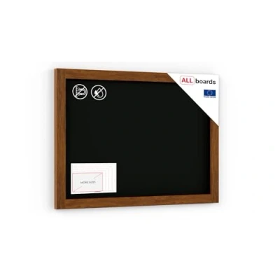 Image of ALLboards Chalkboard with Varnished Wooden Frame 70x50cm, Chalk Writing Board