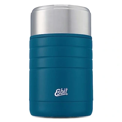 Image of Esbit Majoris Thermal Food Container Warming 800 ml in Polar Blue Stainless Steel for Hot and Cold