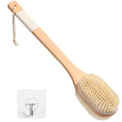 Image of Blendura Back Scrubber Body Brush, Wet and Dry Use Brushes for Shower, Brush Bath Exfoliating with 43 cm Long Handle