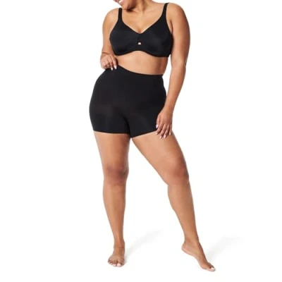 Image of SPANX Women&#039;s Power Shorty Thigh Shapewear, Very Black, XXL