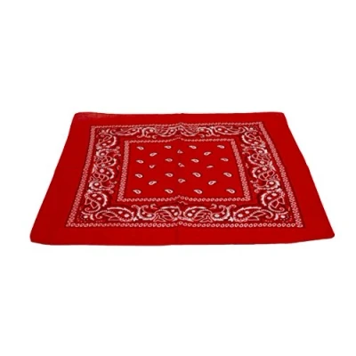 Image of Macahel Cotton Paisley Design Bandana (Red)