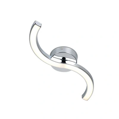Image of Bezier Integrated Led Semi Flush Light Chrome