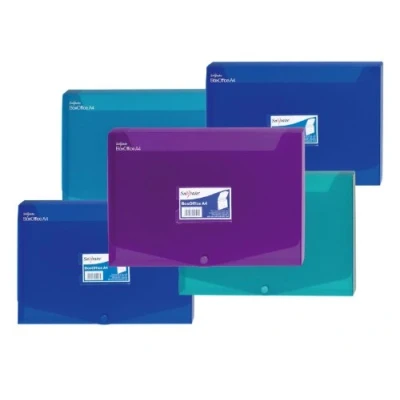 Image of Snopake A4 25 mm BoxOffice Electra Assorted [Pack of 5] Polypropylene Storage Box with Business Card Holder [13806]