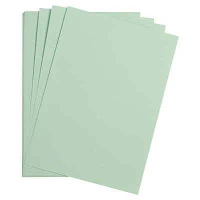Image of Clairefontaine Ref 975268C Maya Smooth Coloured Drawing Card (Pack of 25 Sheets) 185gsm A4 (29.7 x 21cm) Mint Blue Colour Deep Dyed, Acid Free, pH Neutral