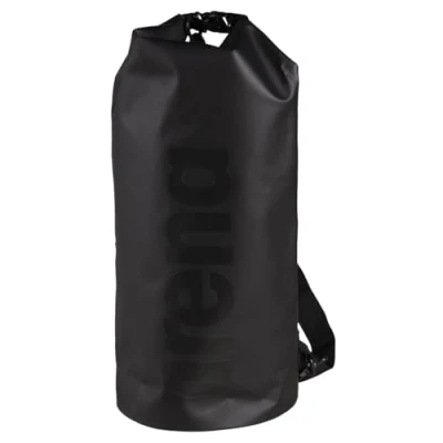 Image of Arena Unisex All Black 15 TEAM DRYBAG BIG LOGO, Black, One Size UK