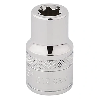 Image of Draper TX STAR� Socket, 1/2&quot; Sq. Dr., E12