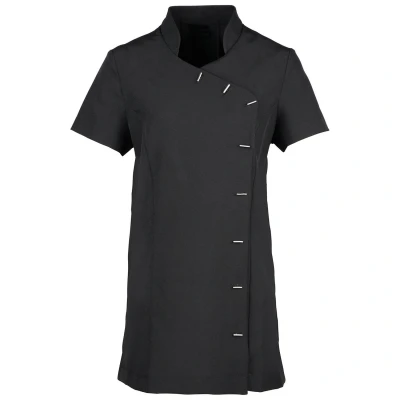 Image of Premier Womens/Ladies Orchid Short Sleeved Tunic (Black) Size 16 UK