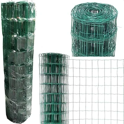 Image of Green Wire Mesh Fencing PVC Coated 90cm Height 10M Length Fence Roll for Garden Poultry Netting Chicken Hardware Cloth