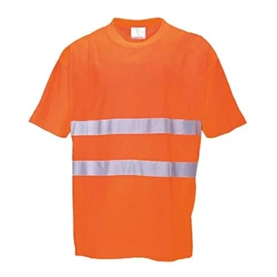 Image of Portwest Cotton Comfort Short Sleeve T Shirt, Size: 4XL, Colour: Orange, S170ORR4XL