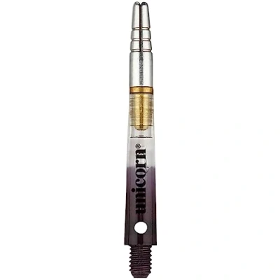 Image of Unicorn Rotating Dart Shafts Gripper 360 Two Tone Durable Polycarbonate with Alloy Flight Holder Black Medium 44.9 mm 3 Stems