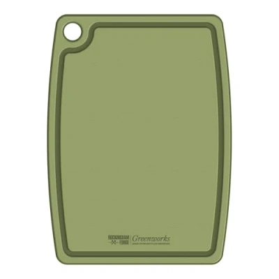 Image of Greenworks Chopping Board Recycled Plastic 30x25cm Green