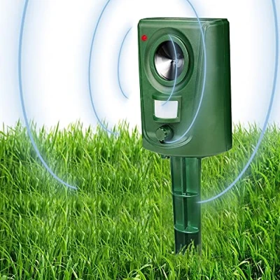 Image of Pilmoux Cat Scarers for Gardens Repellent Ultrasonic Fox Deterrents Animal Repeller Battery Powered Waterproof Motion Activated Sensor Bird Squirrel Dog Pest Farm etc