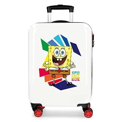 Image of SpongeBob Hello Bob Multicoloured Cabin Suitcase 38x55x20 cm Rigid ABS Combination lock 34 Litre 2.3 Kg 4 Wheels Hand Luggage